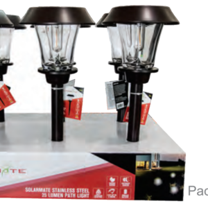 STAINLESS STEEL SOLAR FILEMENT PATH LIGHT (6 PIECES