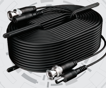 CCTV CAMERA EXTENSION CABLE 18M WITH CONNECTORS