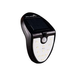 15 LED SOLAR MOTION SENSOR WALL LIGHT 5/60 LUMENS BLACK
