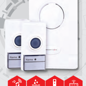 Wireless Door Chime with 2 Transmitters