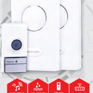 Wireless Door Chime with 2 Receivers